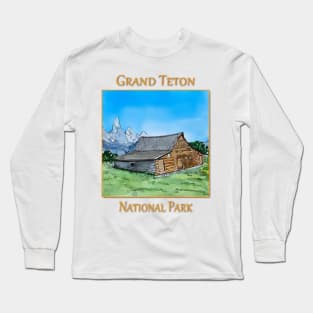 Morrman Row barn in Grand Teton National Park Long Sleeve T-Shirt